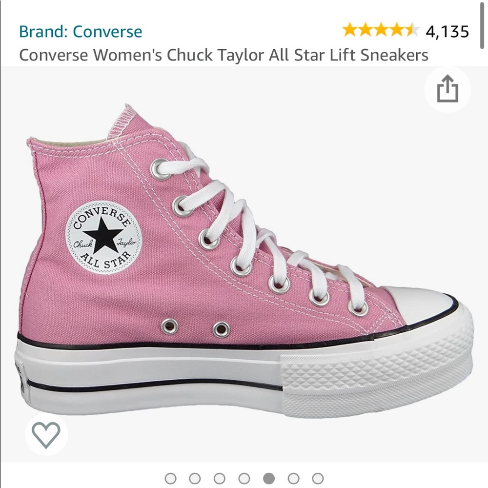 Pink Platform Converse